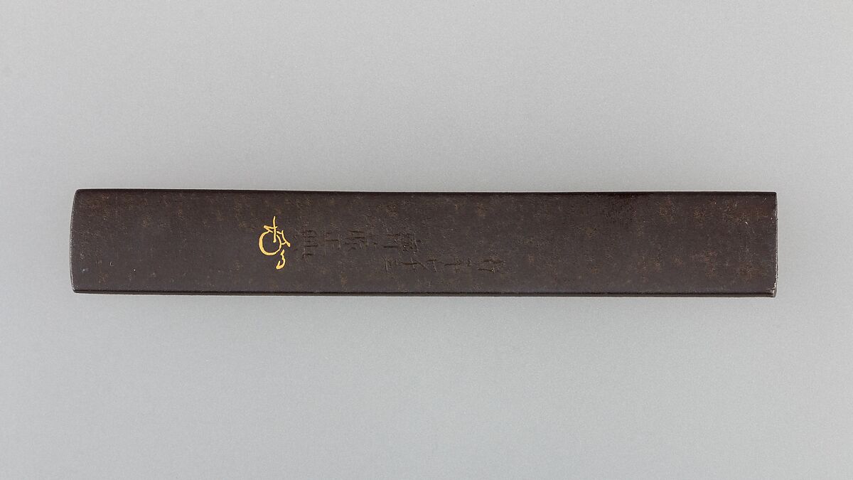 Knife Handle (Kozuka), Iron, silver, copper-gold alloy (shakudō), gold, copper, Japanese