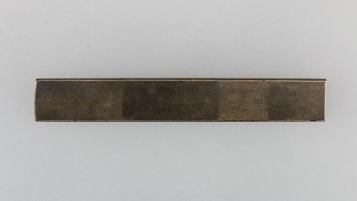 Knife Handle (Kozuka), Copper-silver alloy (shibuichi), mother-of-pearl, gold, lacquer (urushi), silver, jade, copper, Japanese