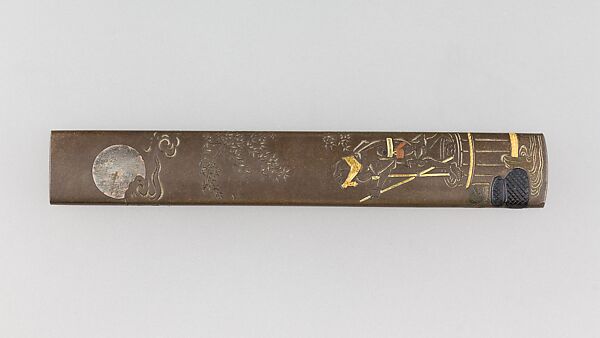Knife Handle (Kozuka), Copper-silver alloy (shibuichi), gold, silver, copper-gold alloy (shakudō), copper, Japanese 
