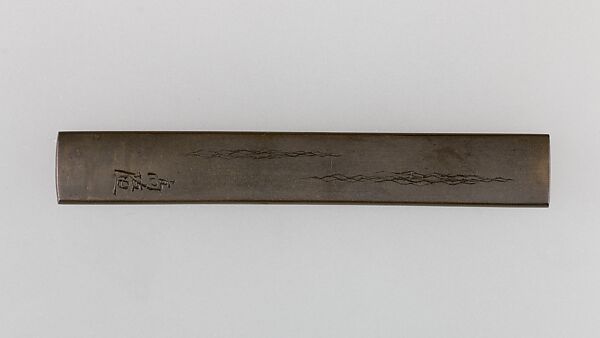 Knife Handle (Kozuka), Copper-silver alloy (shibuichi), gold, silver, copper, Japanese