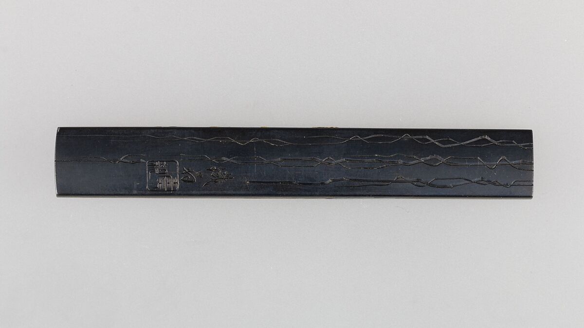 Knife Handle (Kozuka), Copper-silver alloy (shibuichi), silver, gold, copper-gold alloy (shakudō), Japanese