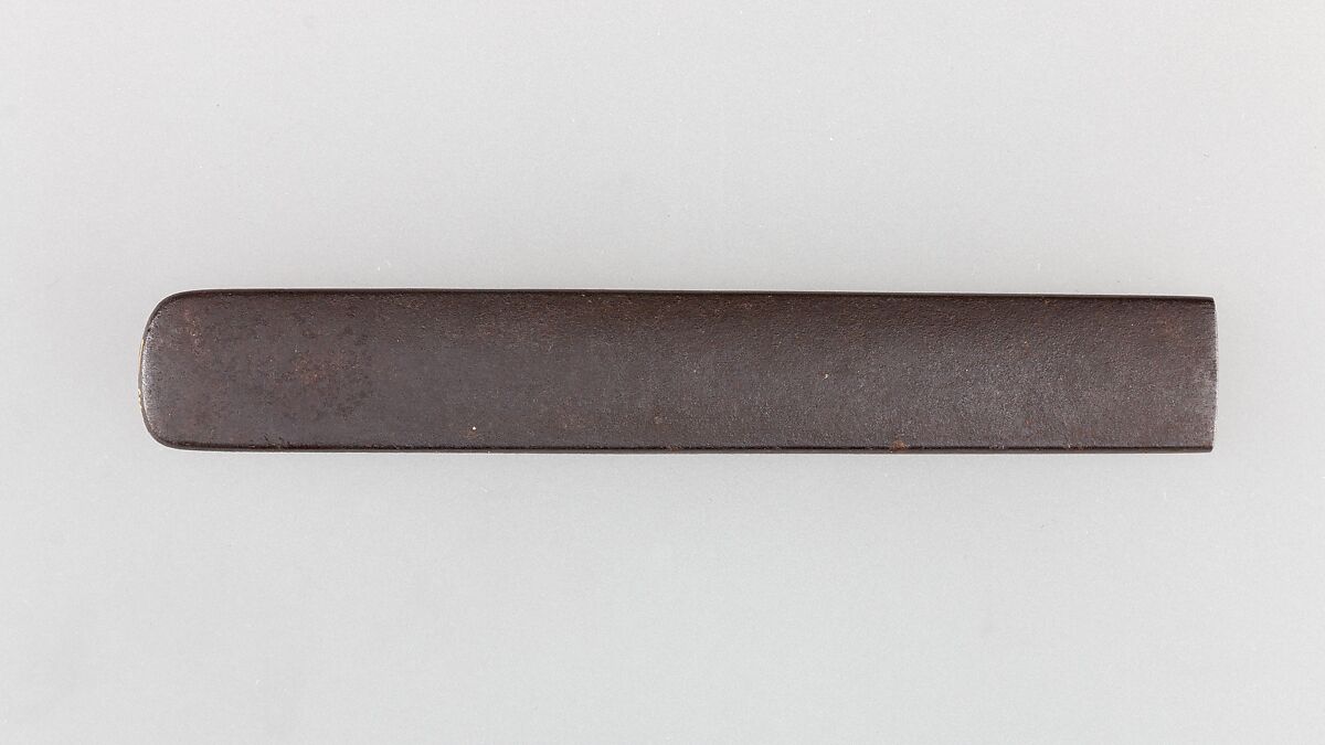 Knife Handle (Kozuka), Iron, gold, silver, Japanese