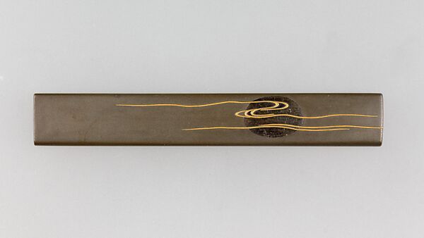 Knife Handle (Kozuka), Lacquer, silver, gold, Japanese 