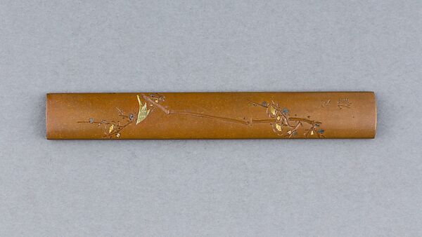 Knife Handle (Kozuka), Copper, gold, silver, Japanese 