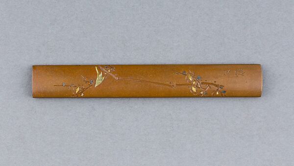 Knife Handle (Kozuka), Copper, gold, silver, Japanese 