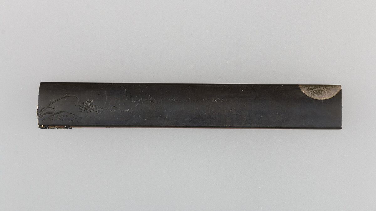 Knife Handle (Kozuka), Copper, gold, silver, copper-gold alloy (shakudō), Japanese