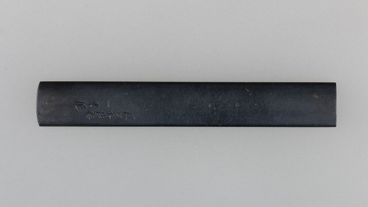 Knife Handle (Kozuka), Copper-silver alloy (shibuichi), gold, silver, Japanese