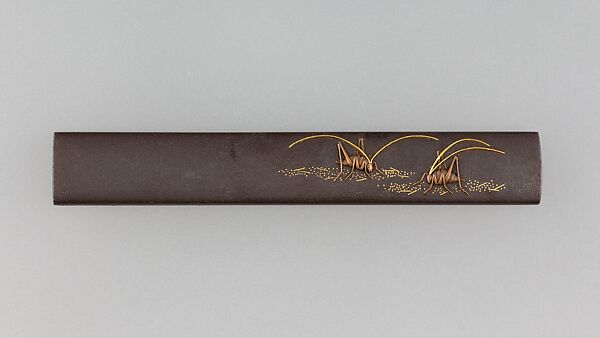 Knife Handle (Kozuka), Iron, copper, gold, copper-silver alloy (shibuichi), silver, Japanese 