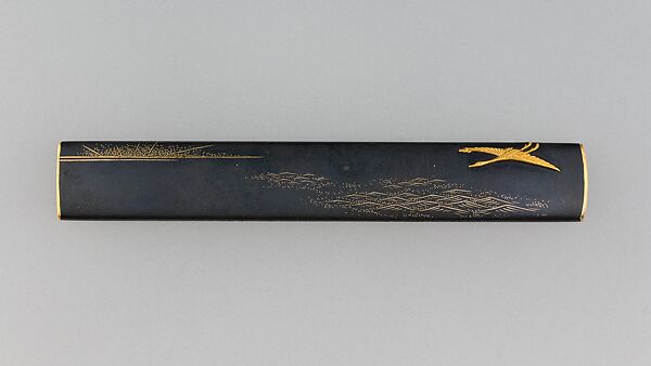 Knife Handle (Kozuka), Copper-gold alloy (shakudō), gold, silver, copper-silver alloy (shibuichi), Japanese 