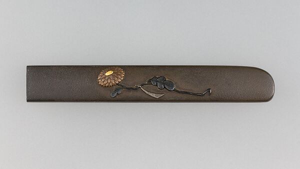 Knife Handle (Kozuka), Copper-silver alloy (shibuichi), copper, copper-gold alloy (shakudō), gold, silver, Japanese 