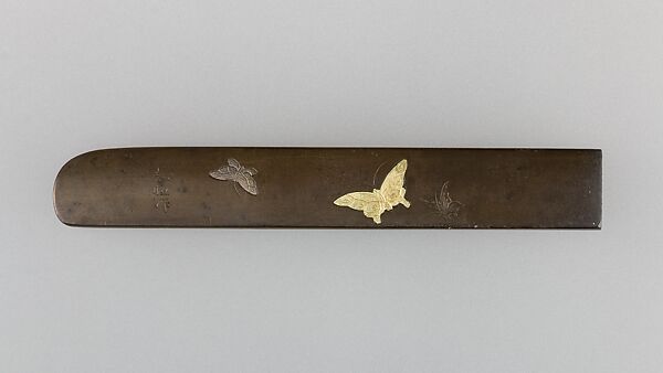 Knife Handle (Kozuka), Copper-silver alloy (shibuichi), copper, copper-gold alloy (shakudō), gold, silver, Japanese