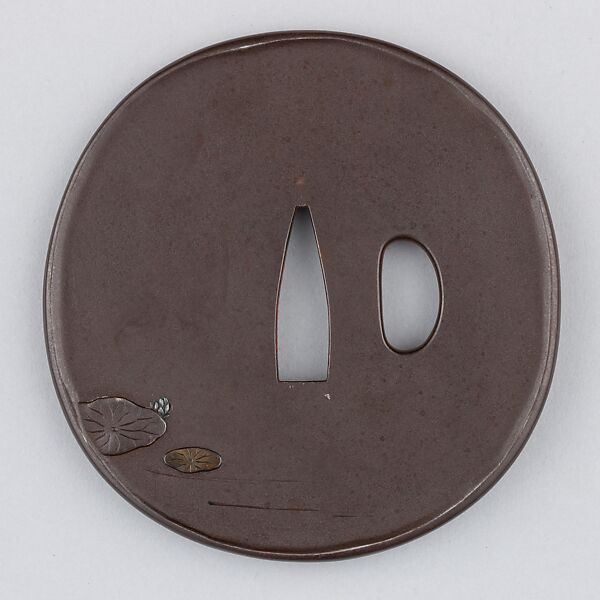 Sword Guard (Tsuba), Iron, gold, silver, bronze, copper, Japanese