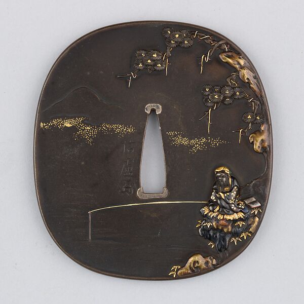 Sword Guard (Tsuba), Copper-silver alloy (shibuichi), gold, copper-gold alloy (shakudō), copper, silver, Japanese 