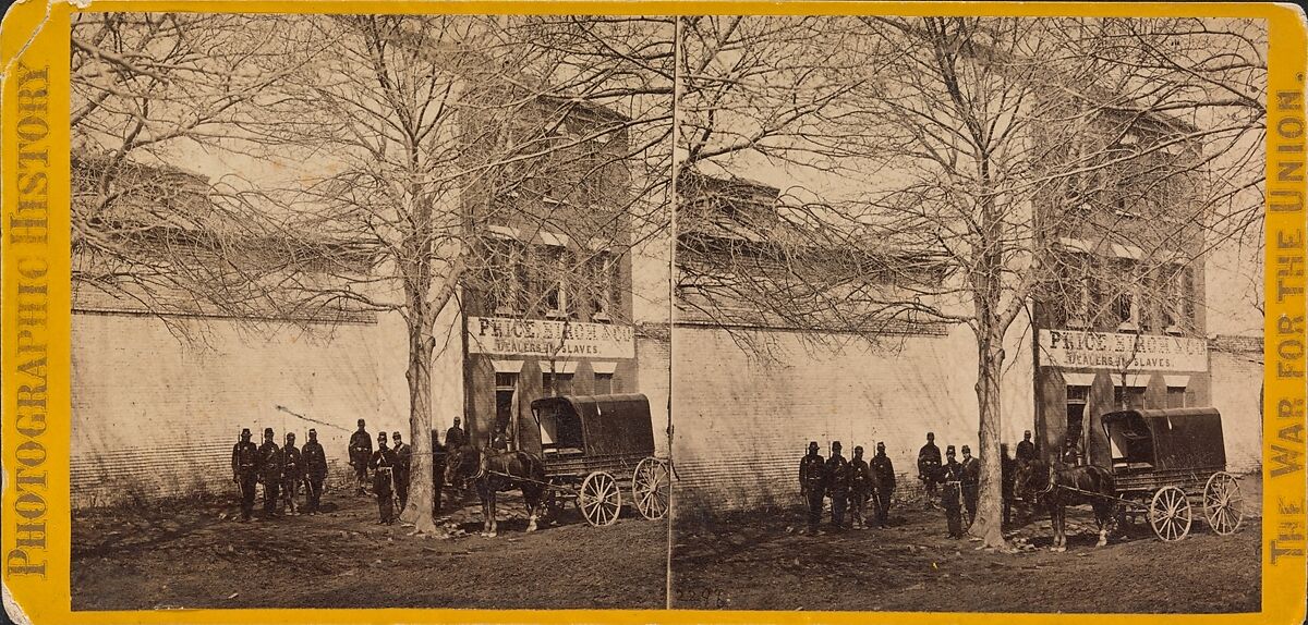 Slave Pen, Alexandria, Virginia, Brady &amp; Co. (American, active 1840s–1880s), Albumen silver print from glass negative 