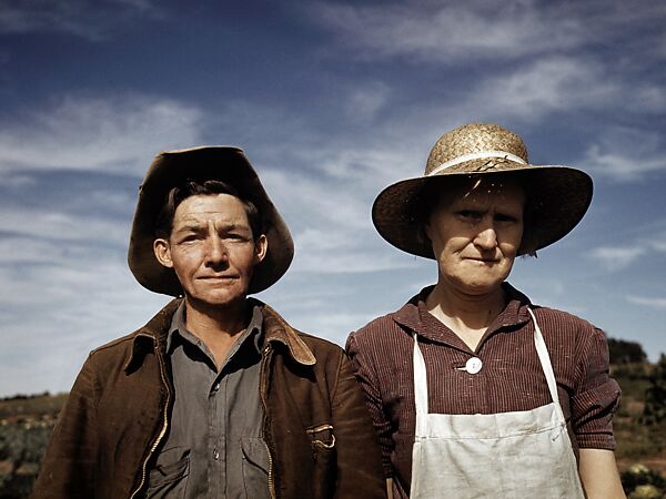 Jean Norris and Wife Virginia Norris, Homesteaders and Town Founders, Debbie Grossman (American, born 1977), Inkjet print 