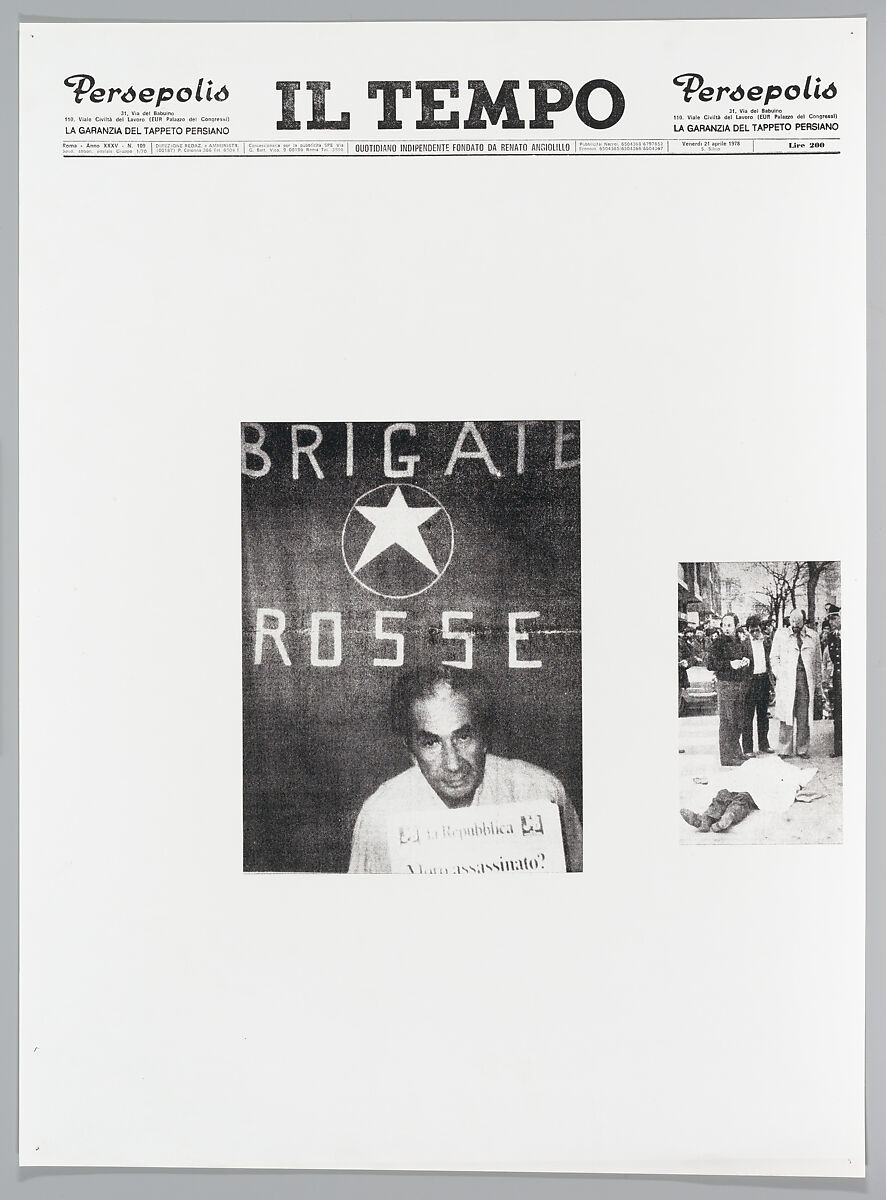 April 21, 1978, Sarah Charlesworth (American, East Orange, New Jersey 1947–2013 Hartford, Connecticut), Photostats, chromogenic prints