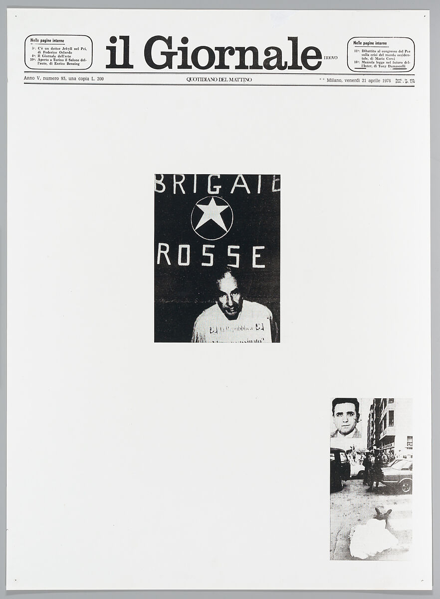 April 21, 1978, Sarah Charlesworth (American, East Orange, New Jersey 1947–2013 Hartford, Connecticut), Photostats, chromogenic prints