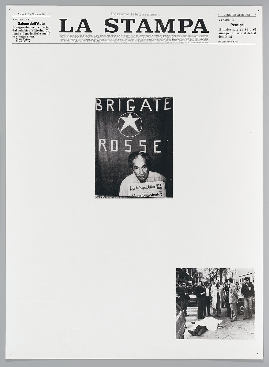 April 21, 1978, Sarah Charlesworth (American, East Orange, New Jersey 1947–2013 Hartford, Connecticut), Photostats, chromogenic prints