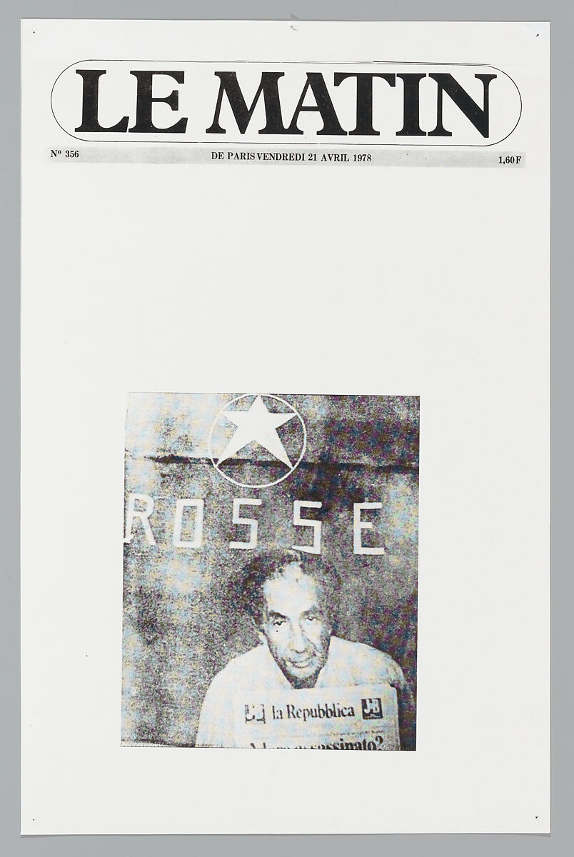 April 21, 1978, Sarah Charlesworth (American, East Orange, New Jersey 1947–2013 Hartford, Connecticut), Photostats, chromogenic prints