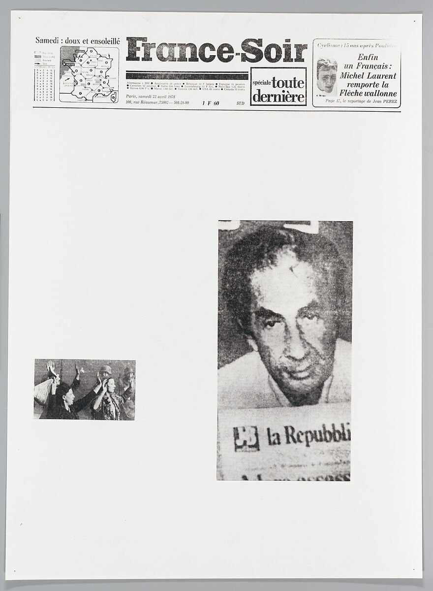 April 21, 1978, Sarah Charlesworth (American, East Orange, New Jersey 1947–2013 Hartford, Connecticut), Photostats, chromogenic prints