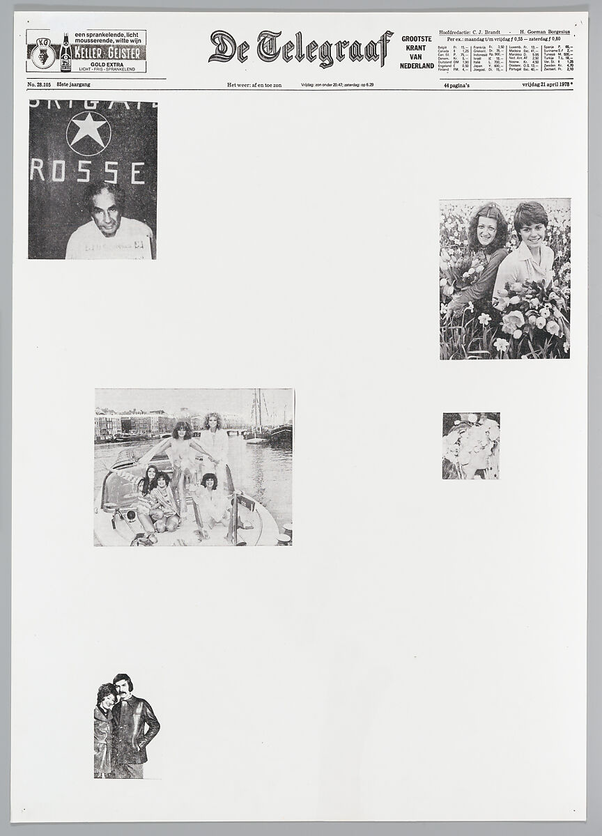 April 21, 1978, Sarah Charlesworth (American, East Orange, New Jersey 1947–2013 Hartford, Connecticut), Photostats, chromogenic prints