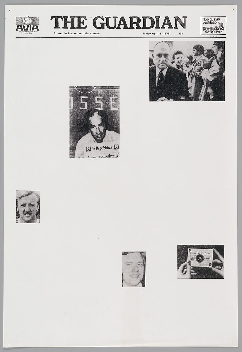 April 21, 1978, Sarah Charlesworth (American, East Orange, New Jersey 1947–2013 Hartford, Connecticut), Photostats, chromogenic prints