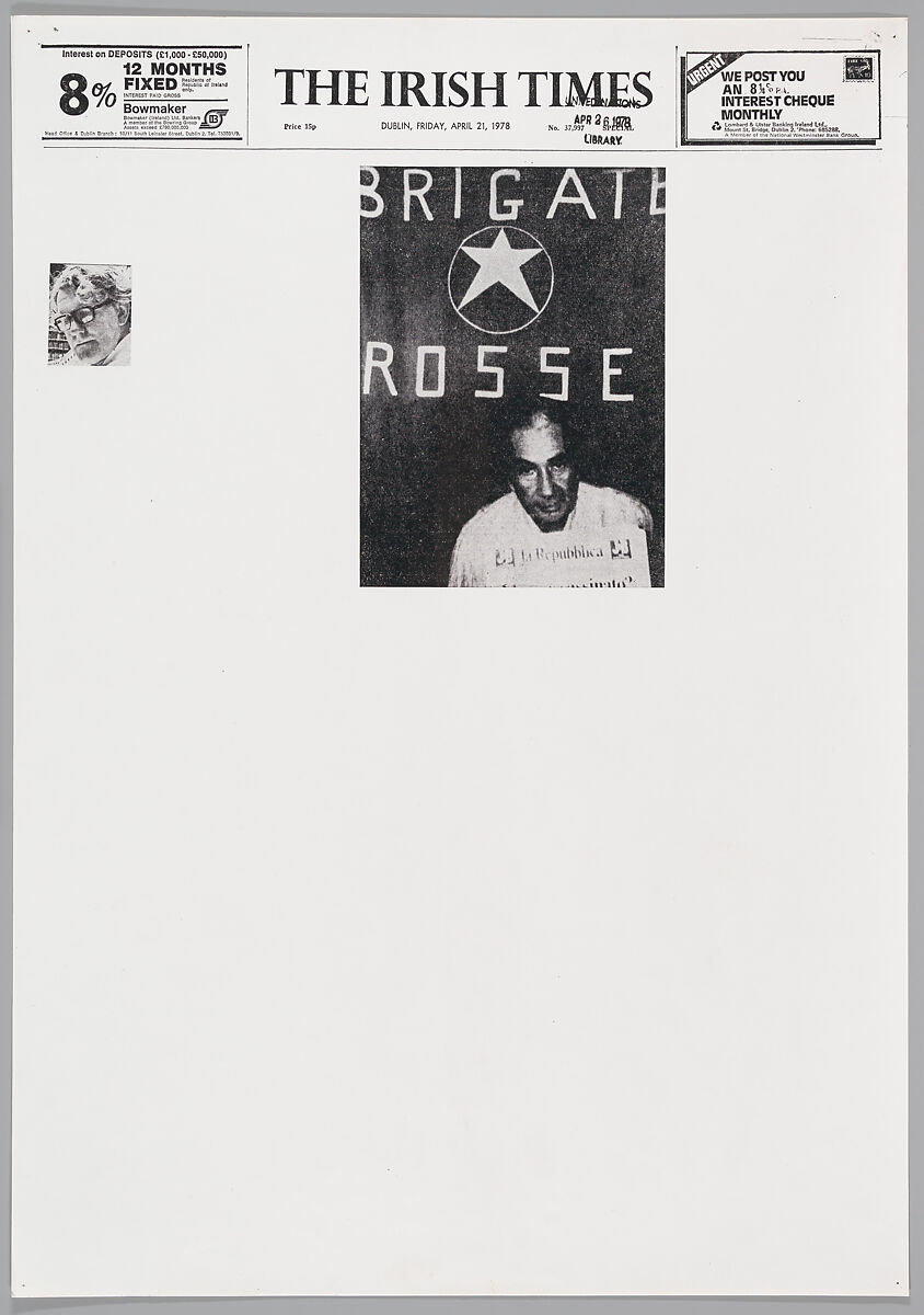 April 21, 1978, Sarah Charlesworth (American, East Orange, New Jersey 1947–2013 Hartford, Connecticut), Photostats, chromogenic prints