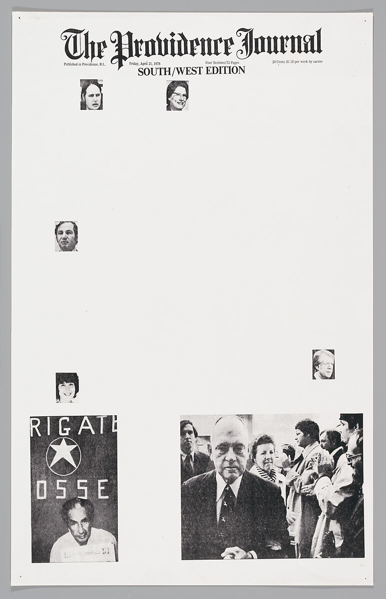 April 21, 1978, Sarah Charlesworth (American, East Orange, New Jersey 1947–2013 Hartford, Connecticut), Photostats, chromogenic prints