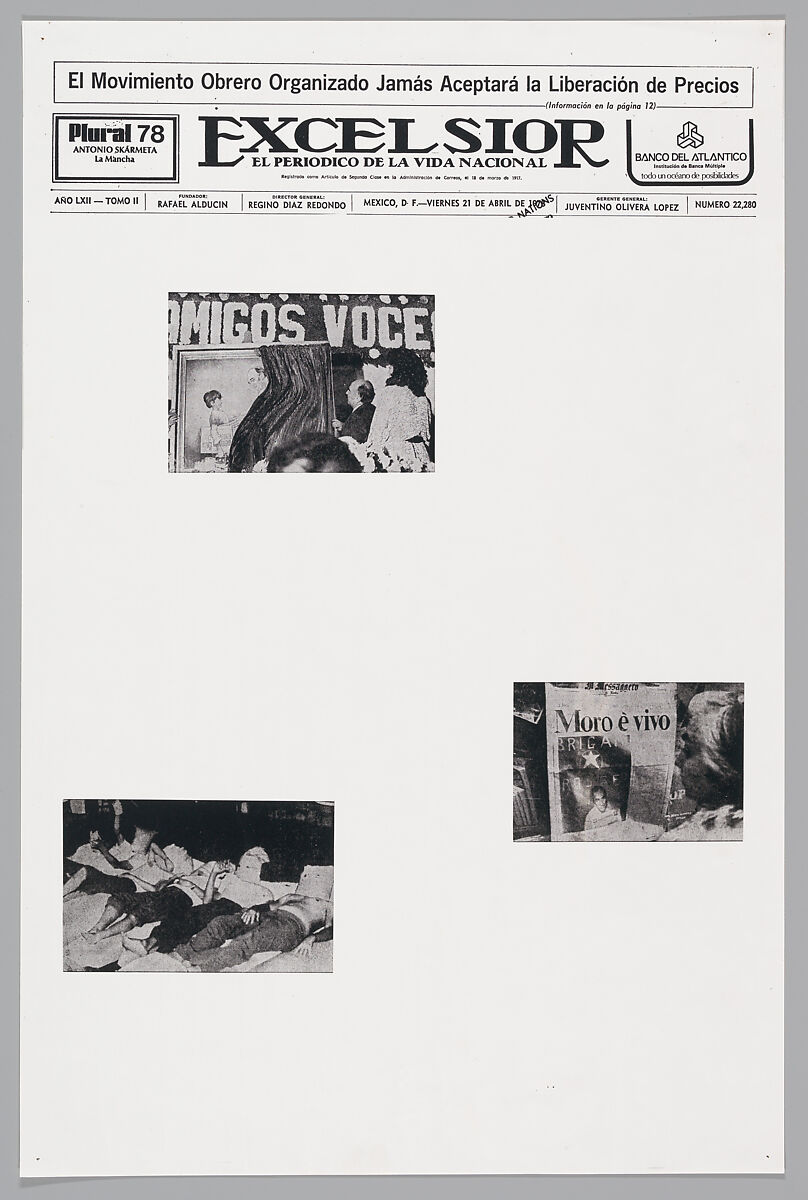 April 21, 1978, Sarah Charlesworth (American, East Orange, New Jersey 1947–2013 Hartford, Connecticut), Photostats, chromogenic prints