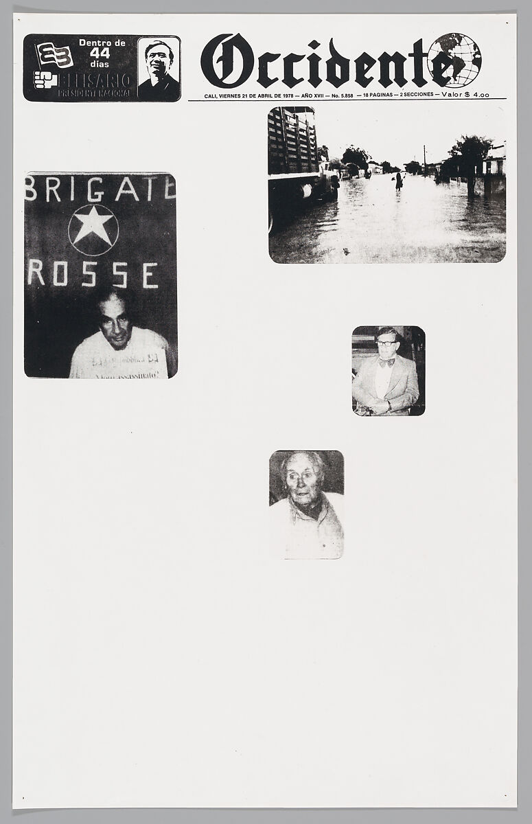 April 21, 1978, Sarah Charlesworth (American, East Orange, New Jersey 1947–2013 Hartford, Connecticut), Photostats, chromogenic prints