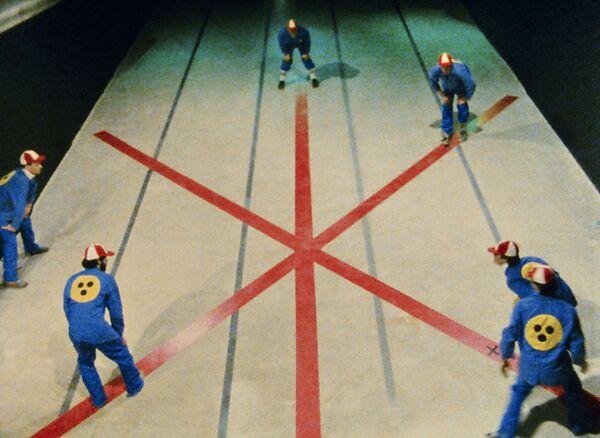 You the Better, Ericka Beckman (American, born 1951), Single-channel digital video, transferred from 16mm film, color, sound, 32 min.