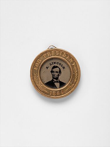 [Presidential Campaign Medal with Portraits of  Abraham Lincoln and Andrew Johnson]