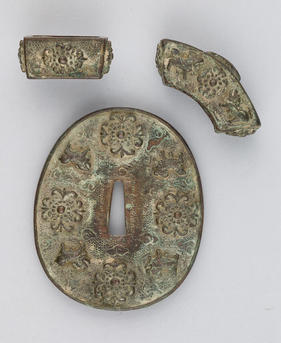 Sword Guard (Tsuba), Bronze, copper, Japanese or Chinese?