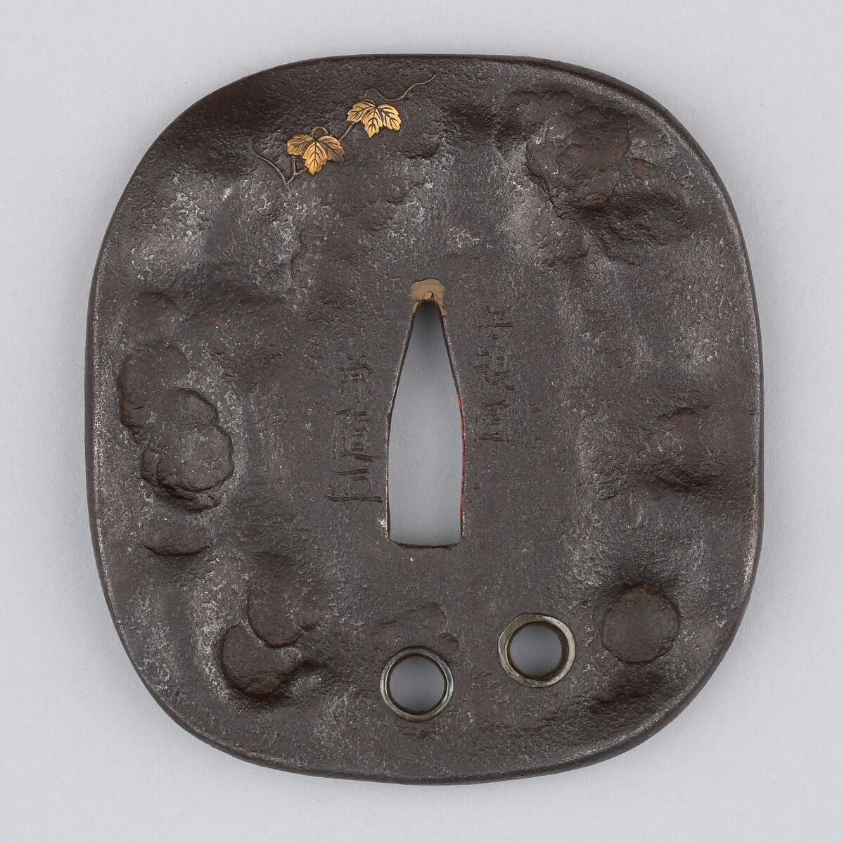 Sword Guard (Tsuba), Iron, gold, copper, brass, silver, Japanese