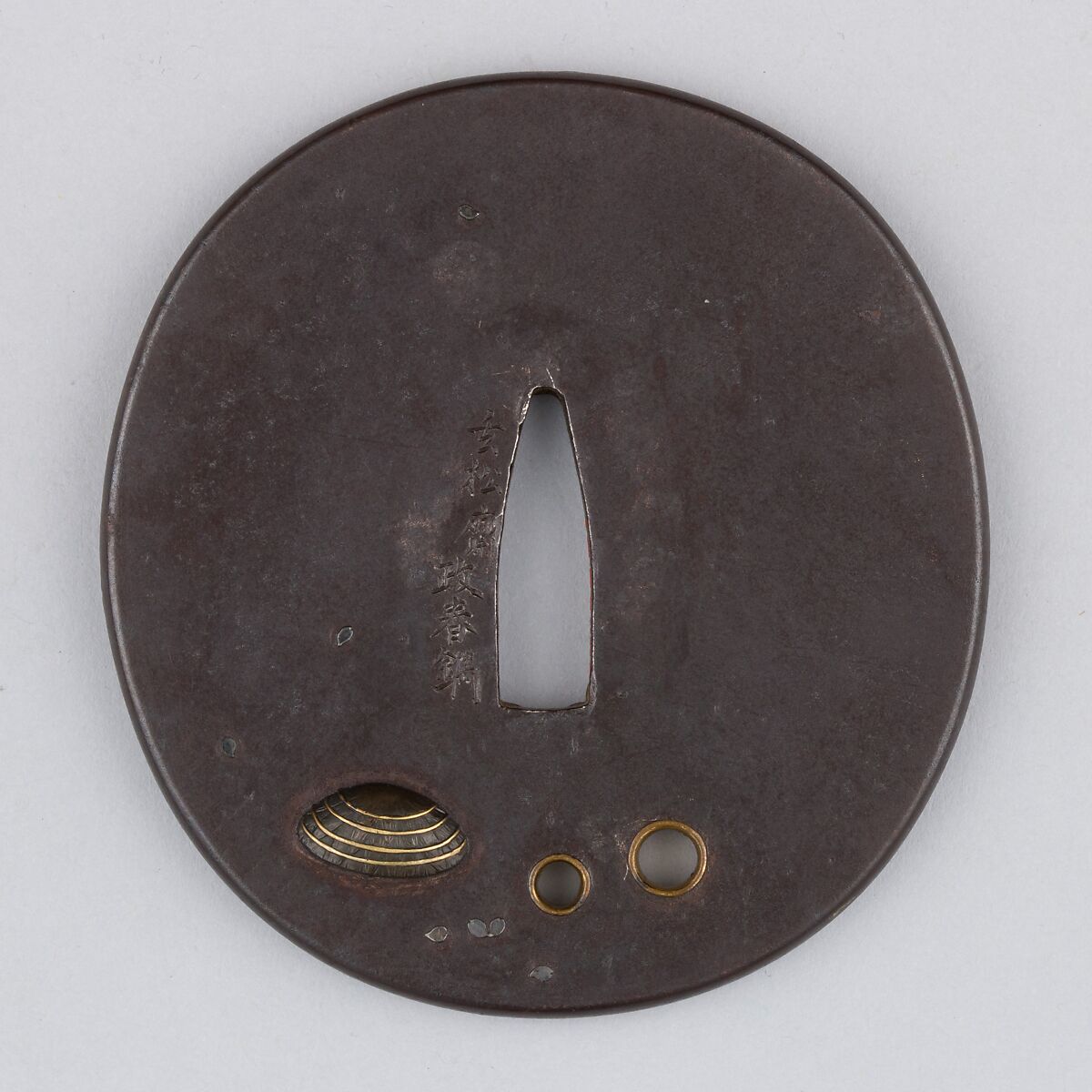 Sword Guard (Tsuba), Iron, gold, silver, bronze, copper, Japanese