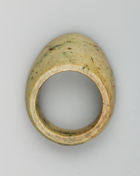 Archer's Ring, Stone, iron, copper, Turkish 