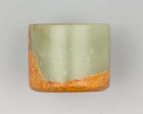 Archer's Ring with Case, Jade, ivory, Chinese