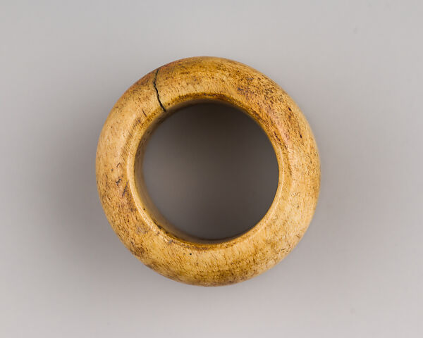 Bone, Light Brown Archer's Ring, Bone, Chinese