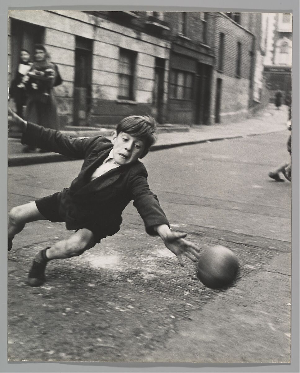 Goalie, Street Football, Brindley Road, Paddington, Roger Mayne (British, Cambridge 1929–2014), Gelatin silver print 