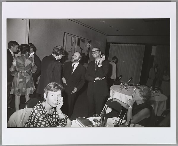 Opening, Frank Stella Exhibition, The Museum of Modern Art, New York, Garry Winogrand (American, New York 1928–1984 Tijuana, Mexico), Gelatin silver print 