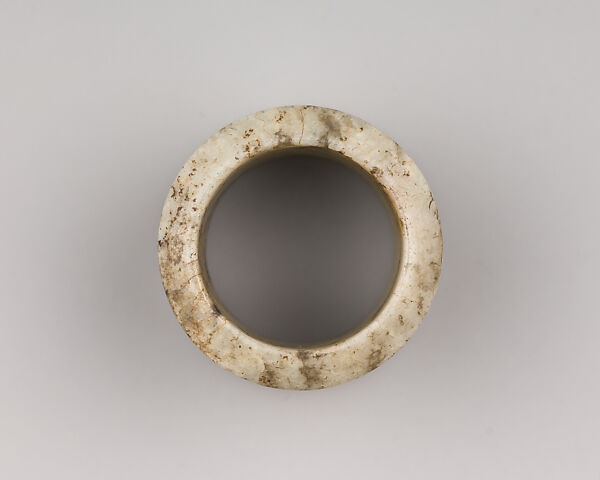 Light Grey Archer's Ring, Jade, Chinese