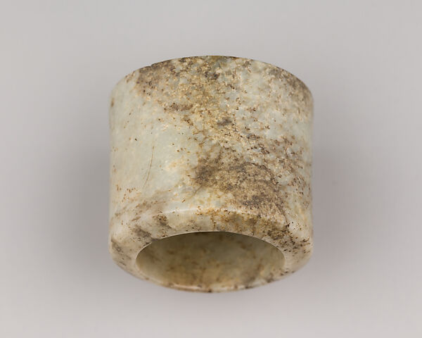 Light Grey Archer's Ring, Jade, Chinese
