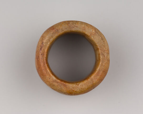 Very Thin Archer's Ring of Mottled Stone, Stone, Chinese