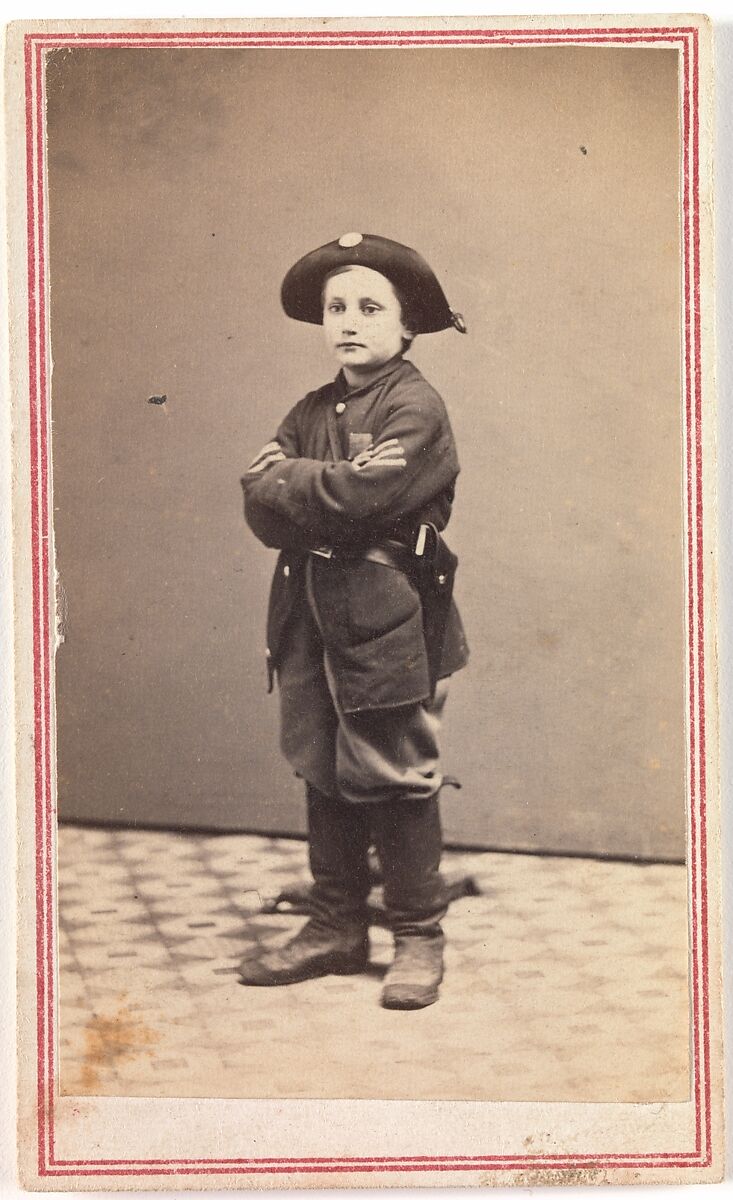 Sergeant John Lincoln Clem, The Drummer Boy of Chickamauga, Morse &amp; Peaslee, Gallery of the Cumberland (Active Nashville, Tennessee, 1861–65), Albumen silver print from glass negative 