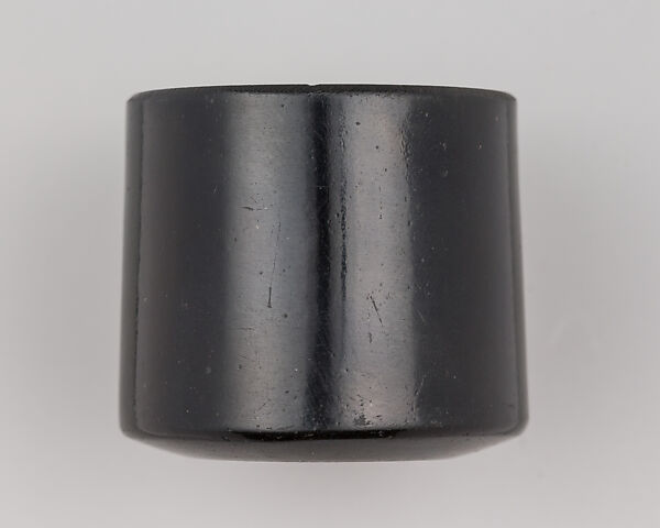 Archer's Ring, Black glass, Chinese 