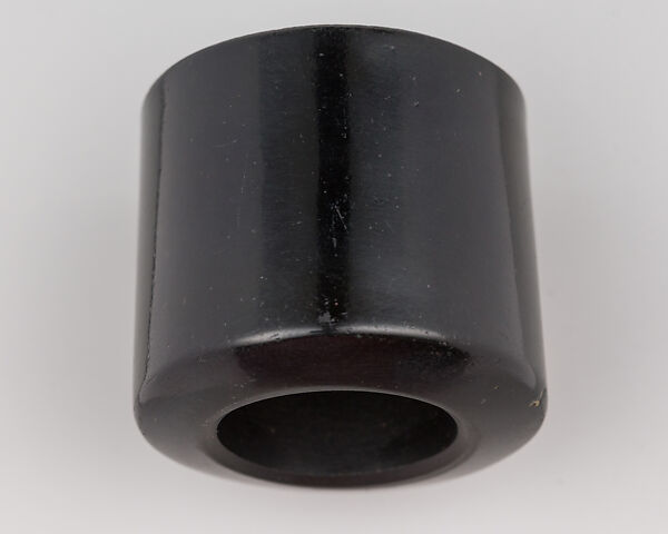 Archer's Ring, Black glass, Chinese
