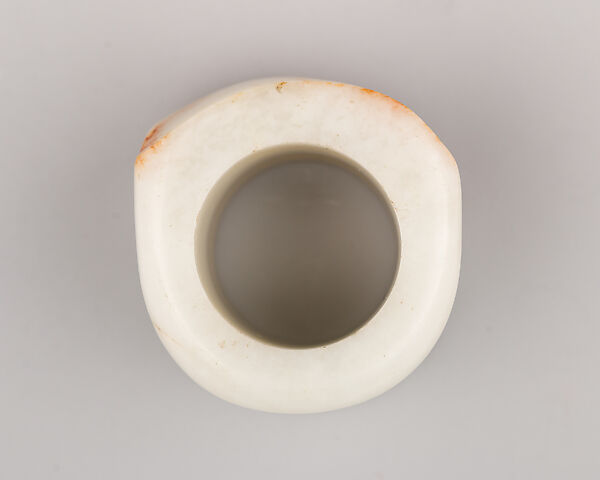 White and Red Archer's Ring, Nephrite, Chinese