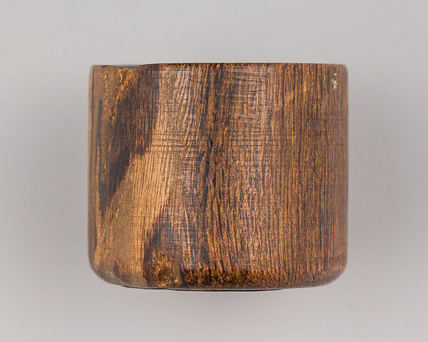Wood Archer's Ring With Silver Lining, Wood, silver, Chinese 