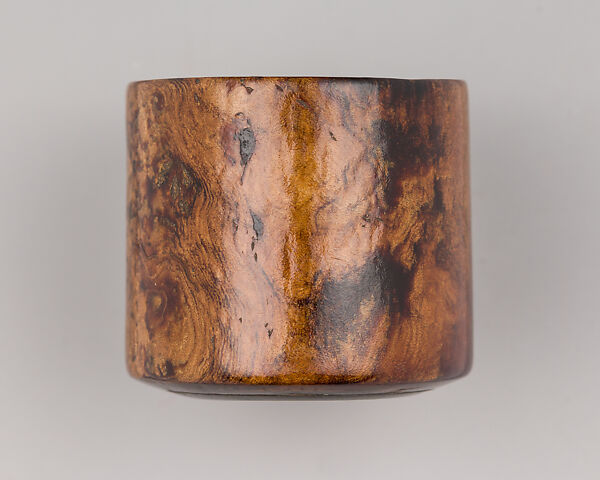 Mottled Wood Archer's Ring, Wood, Chinese 