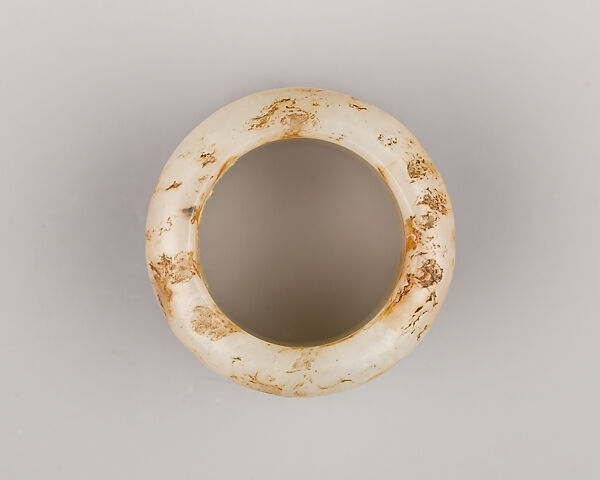 Mottled Stone Archer's Ring, Stone, Chinese